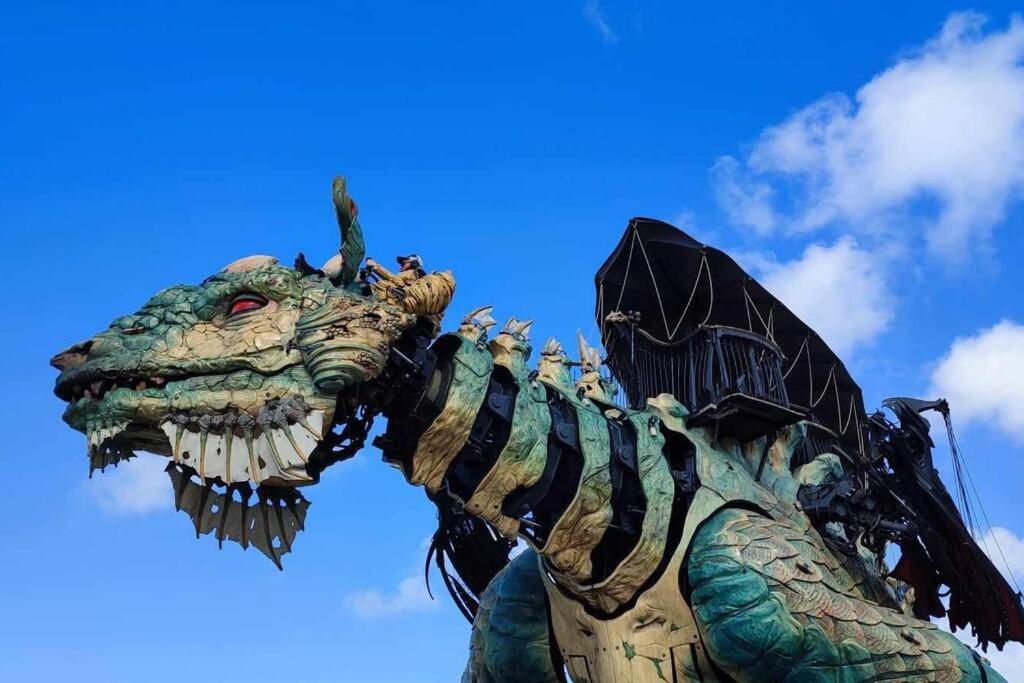 Studio Calais Front De Mer-Le Cocon Du Dragon-Classe 3 Etoiles Exterior foto